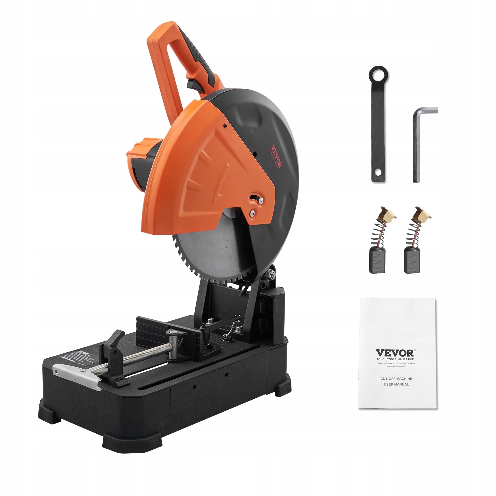 VEVOR Piła Ukośnica 2800W 35,5CM Z Mocne Zaciskanie Pomarańczowa+Czarna Disc diameter 355 mm