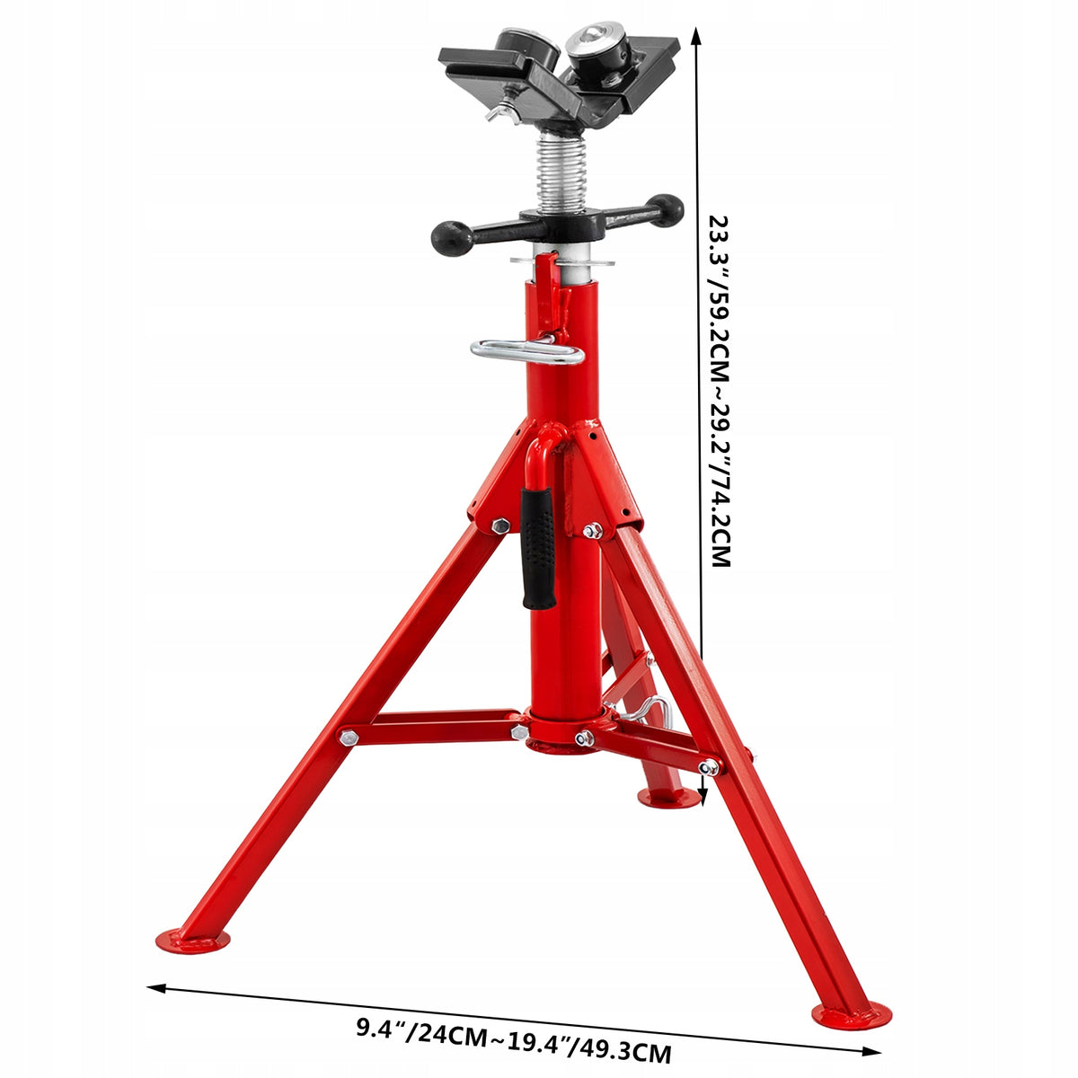 VEVOR Pipe Lift Stand 1.13T 71–131CM Folding Pipe Rack Manufacturer code JJ1107A4YTGJVX00
