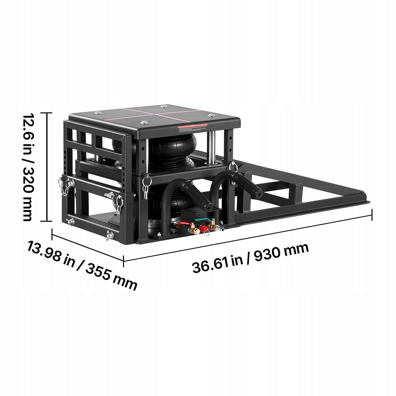 VEVOR Pneumatic Lift 2Pcs With Retractable Ramps And Wheel Wedges Brand Vevor
