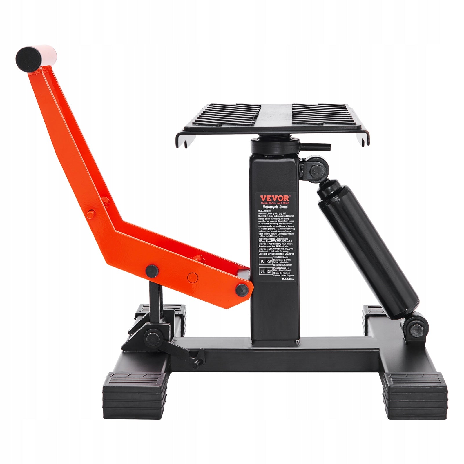 VEVOR Podnośnik Do Motocykli 200KG 255-460MM Regulacja Wysokości 0-120MM Manufacturer Vevor
