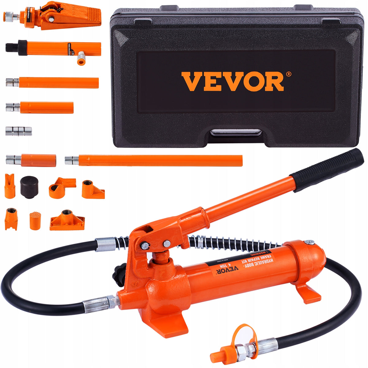 VEVOR Podnośnik hydrauliczny z pompą powietrza 260x92x85MM 15 KG QT450