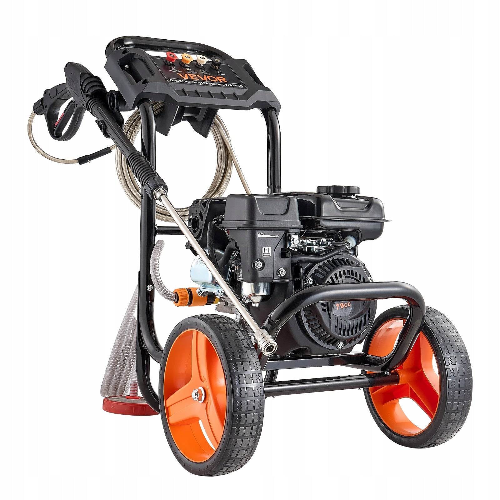 VEVOR Pressure Washer 7L/MIN 2900PSI With Set of 4 Nozzles Easy Cleaning Operating pressure 200 bar