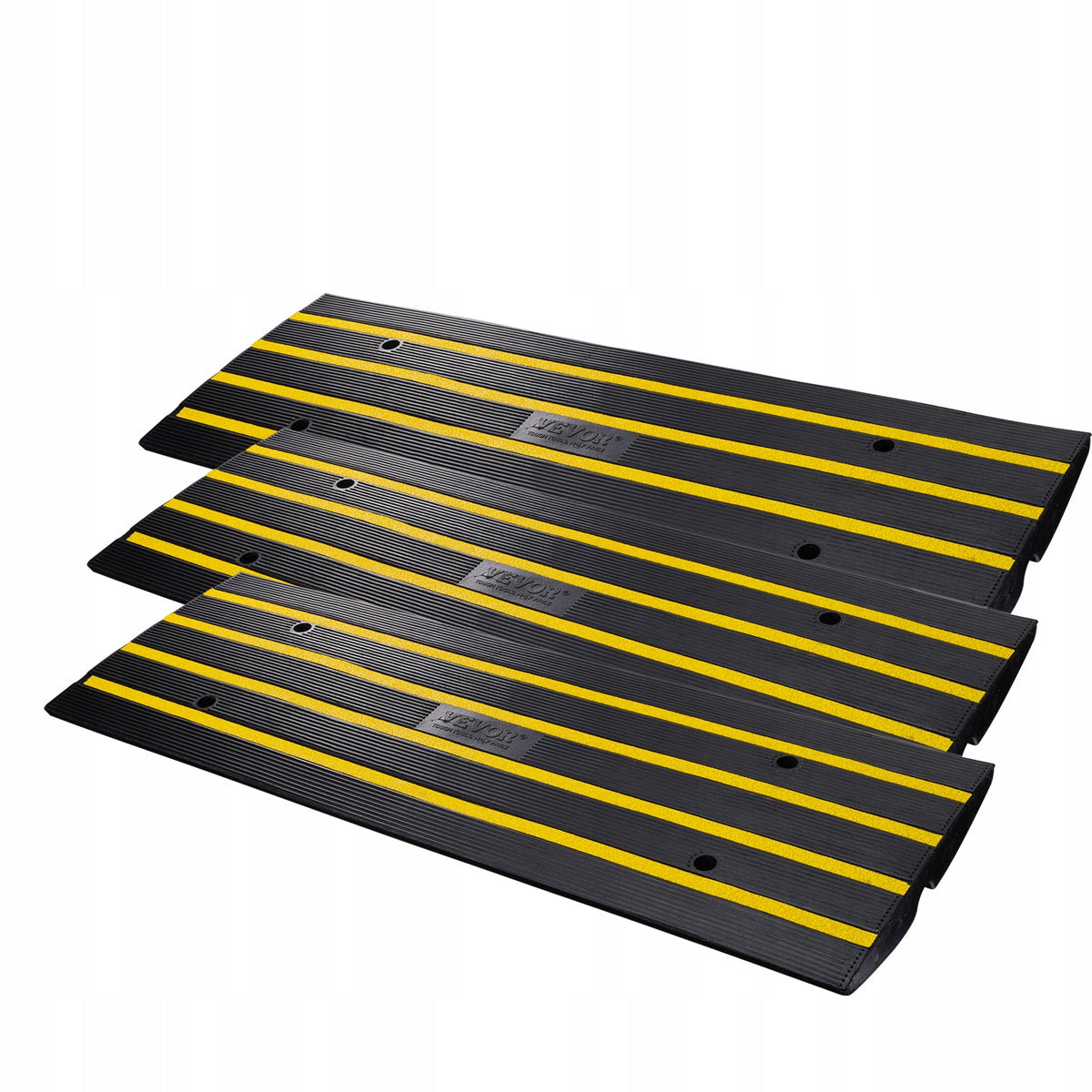 VEVOR Rampa Progowa 3Szt 122x40.5x6.5CM Nośność 15T Rampa Krawężnika Brand Vevor