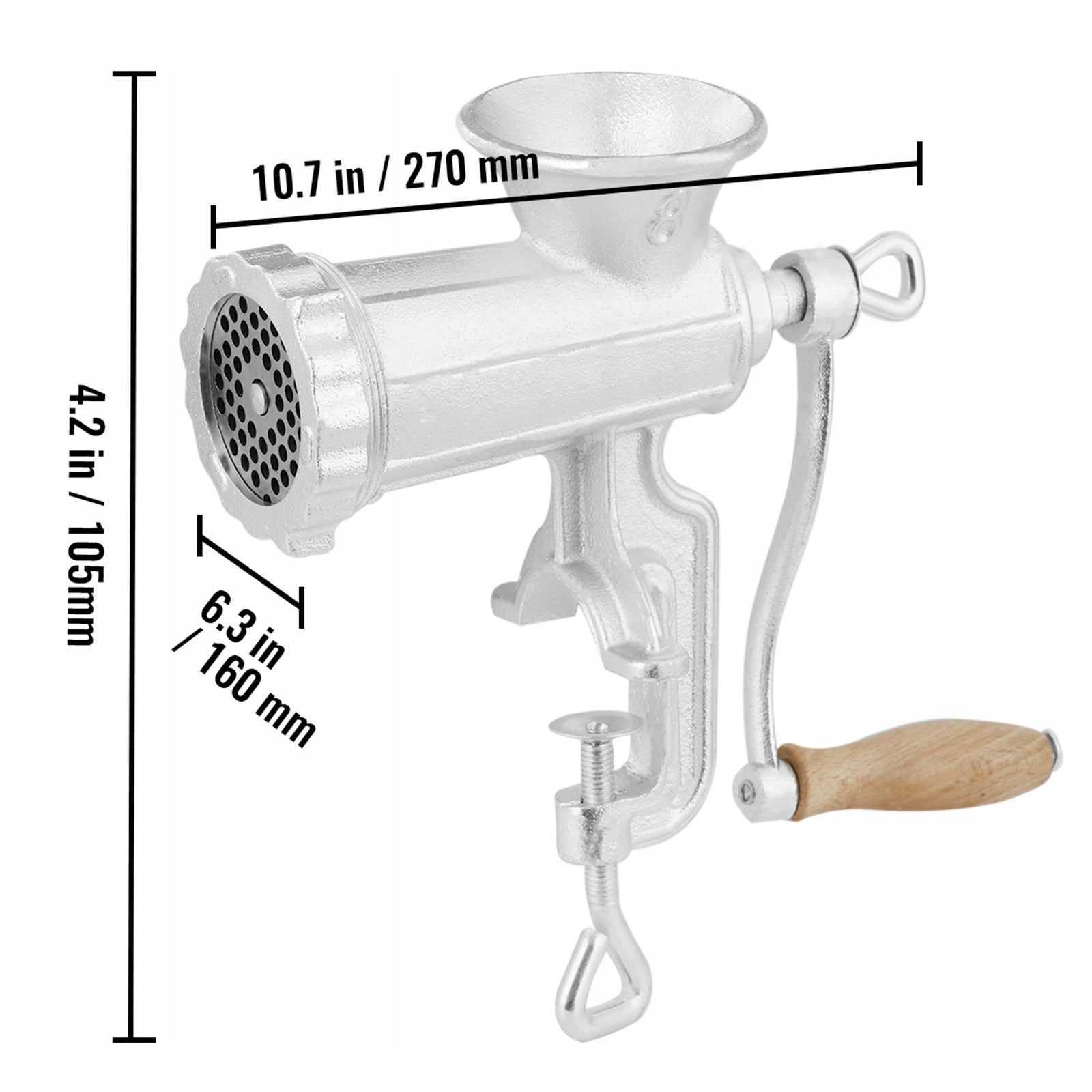 VEVOR Ręczna Maszynka Do Mielenia Mięsa Płyta Tnąca 5/8MM Power rating 0 W