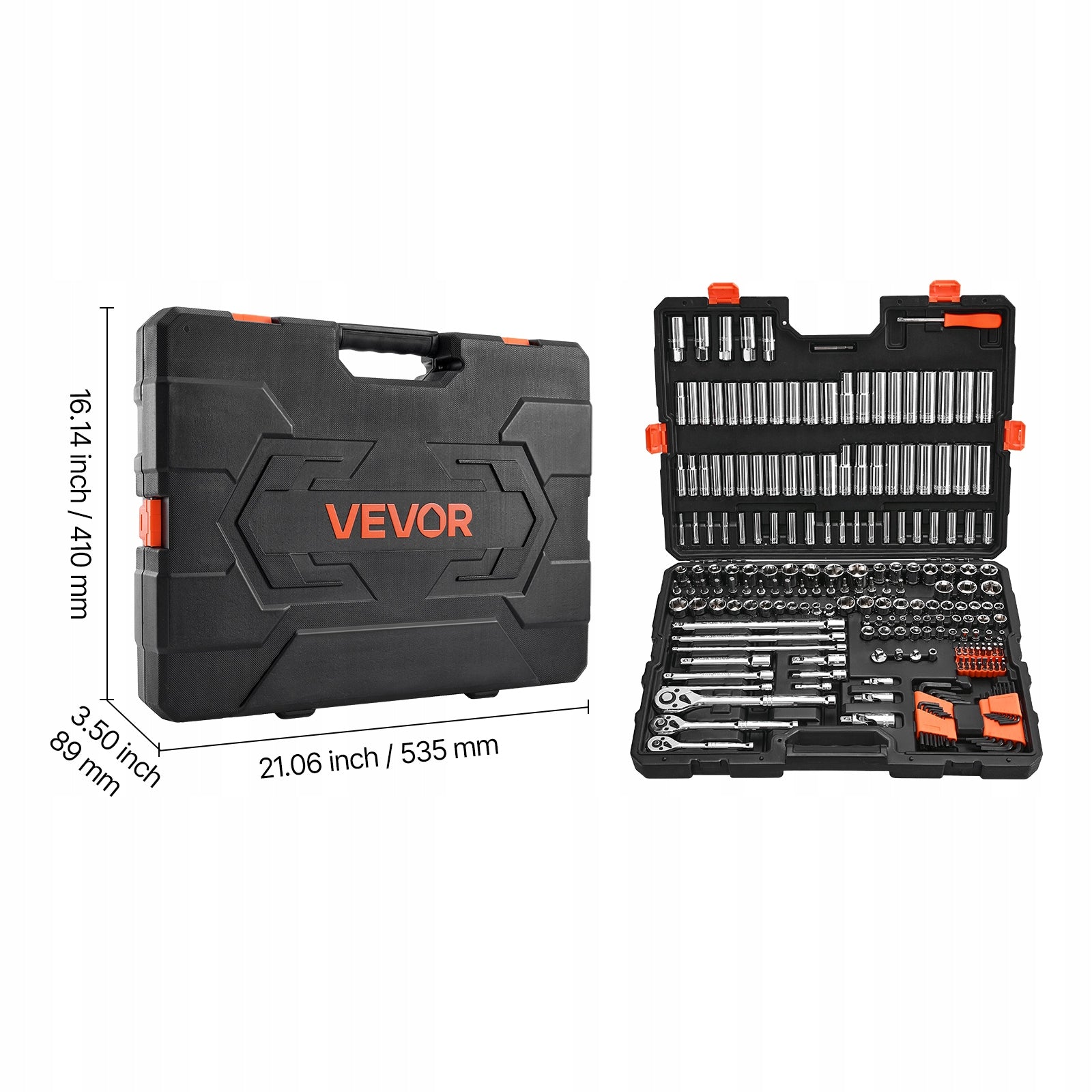 VEVOR Set of Socket Wrenches 225 Elements Deep and Shallow With Suitcase Manufacturer code TTJLBSZJTTP