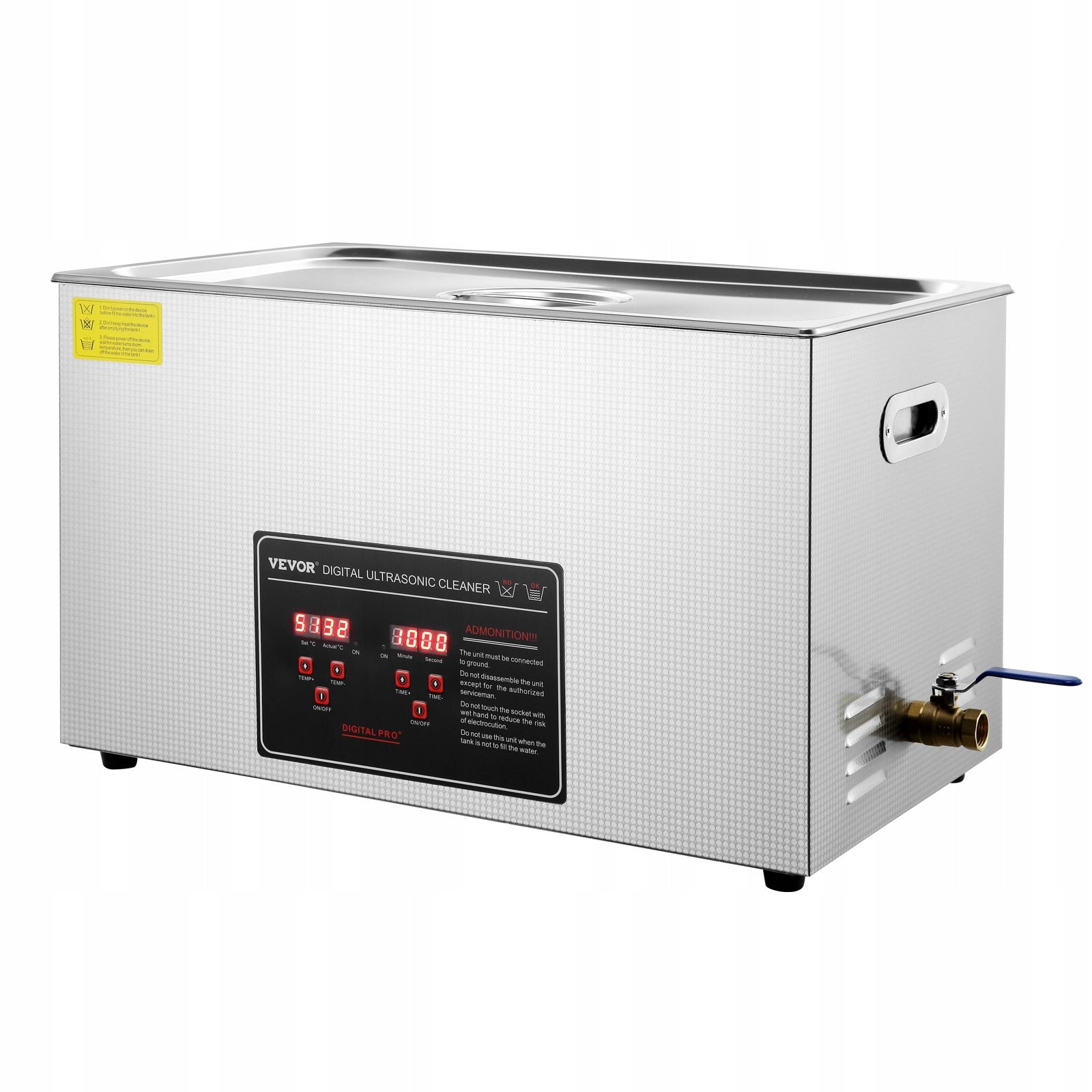 VEVOR Ultrasonic Cleaner 600W 30L With Digital Display 0-30Min Brand Vevor