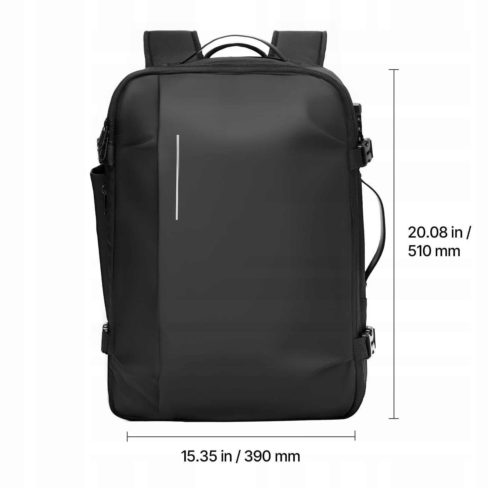 VEVOR Vacuum Backpack Expandable Black 65L With USB Charging Port Brand no brand