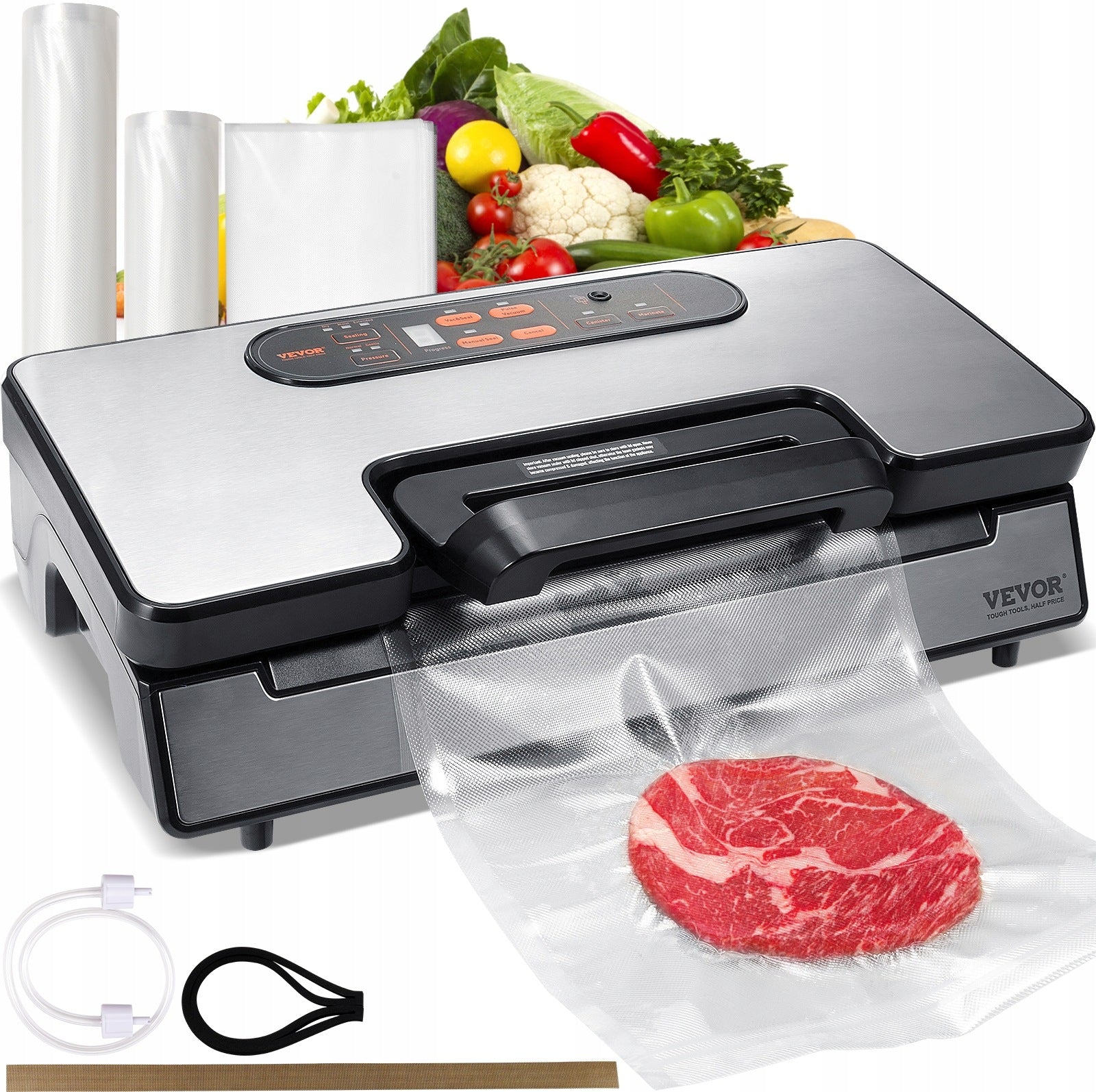 VEVOR Vacuum Welding Machine 130W 90 Kpa For Dry or Moist Food