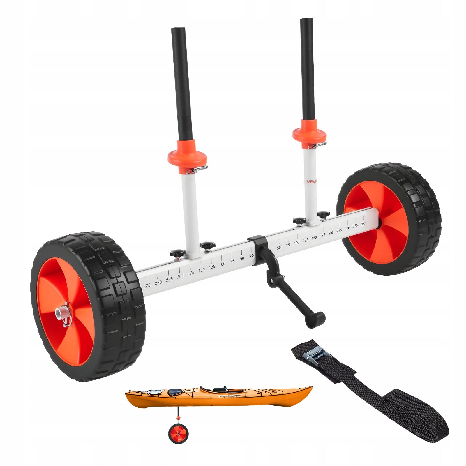 VEVOR Vertical Kayak Trolley With 25,4CM Polyurethane Wheels Load Capacity 113KG