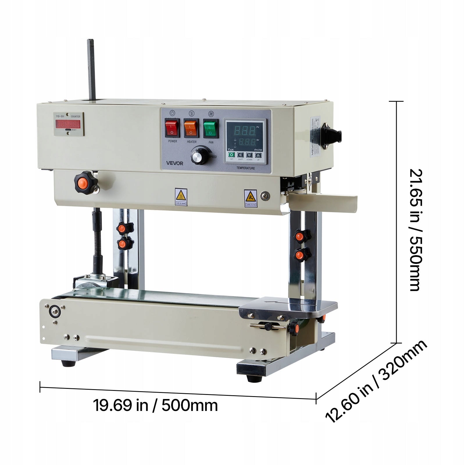 VEVOR Welding Machine Weld Width 6-12MM 600W With Roll Printing EAN (GTIN) 197988169932