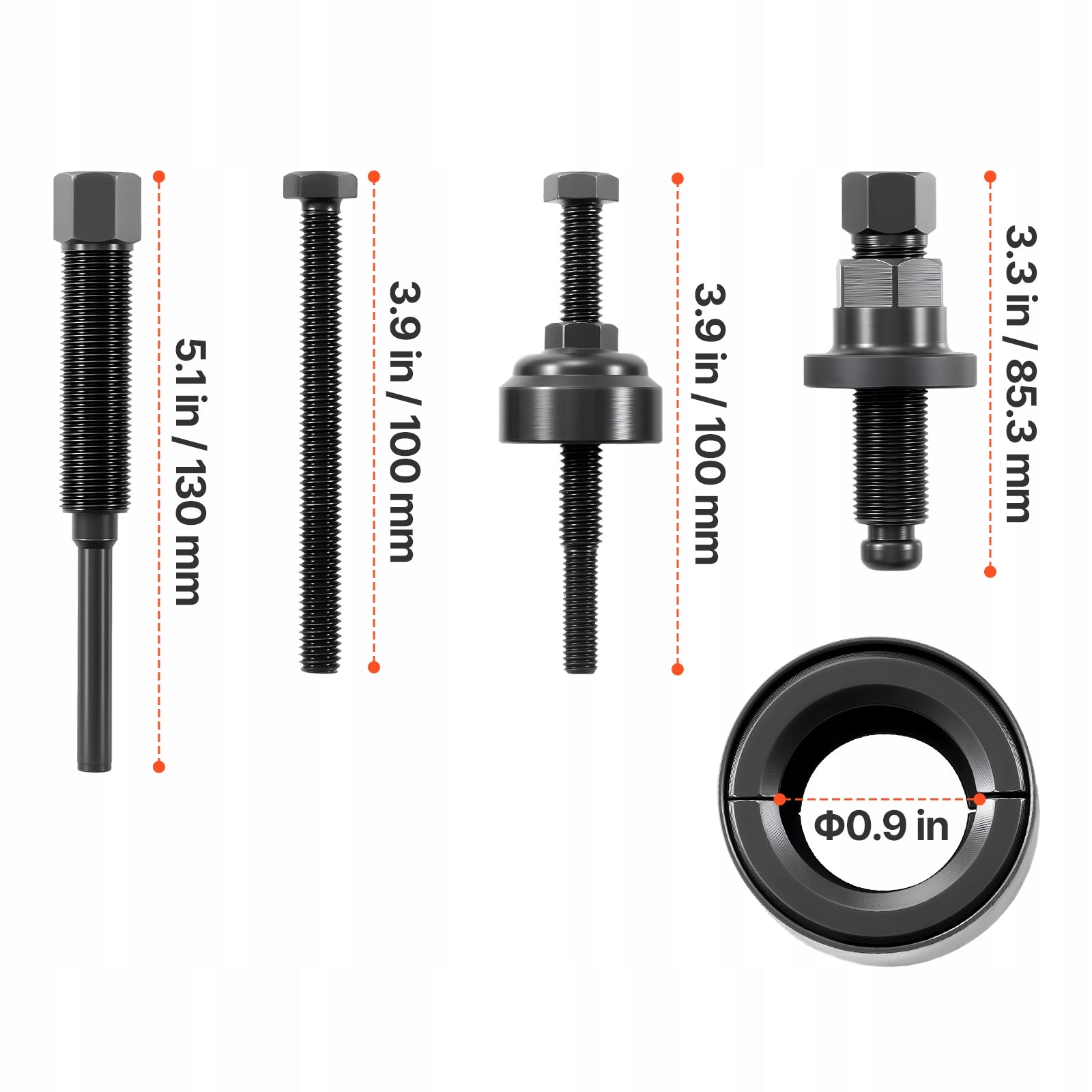 VEVOR Wheel Pulling Tool Set 7 Elements Portable For Ford GM EAN (GTIN) 197988537083