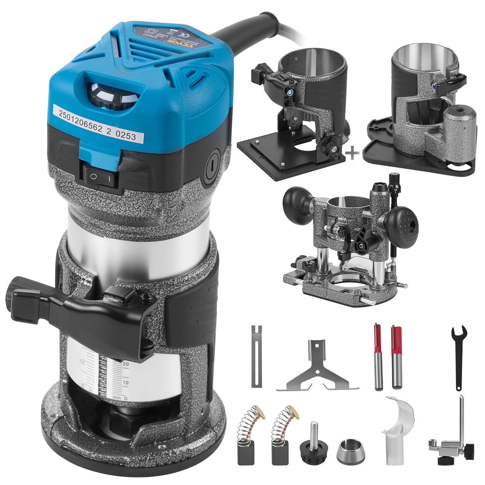 VEVOR Wood Router 710W Variable Speed And Dust Cover Manufacturer code KCJSCMGXBJ4
