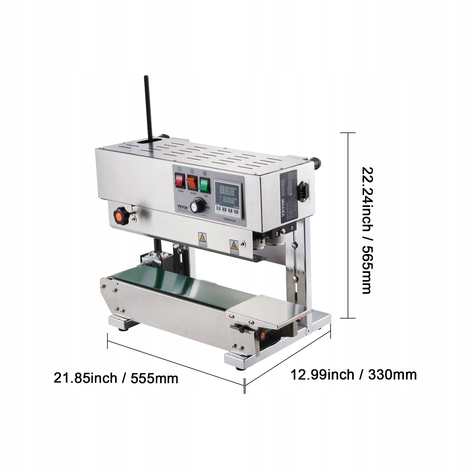 VEVOR Zgrzewarka 21,85x12,99x22,24" 600W Maszyna Do Ciągłego Zgrzewania EAN (GTIN) 0197988216568