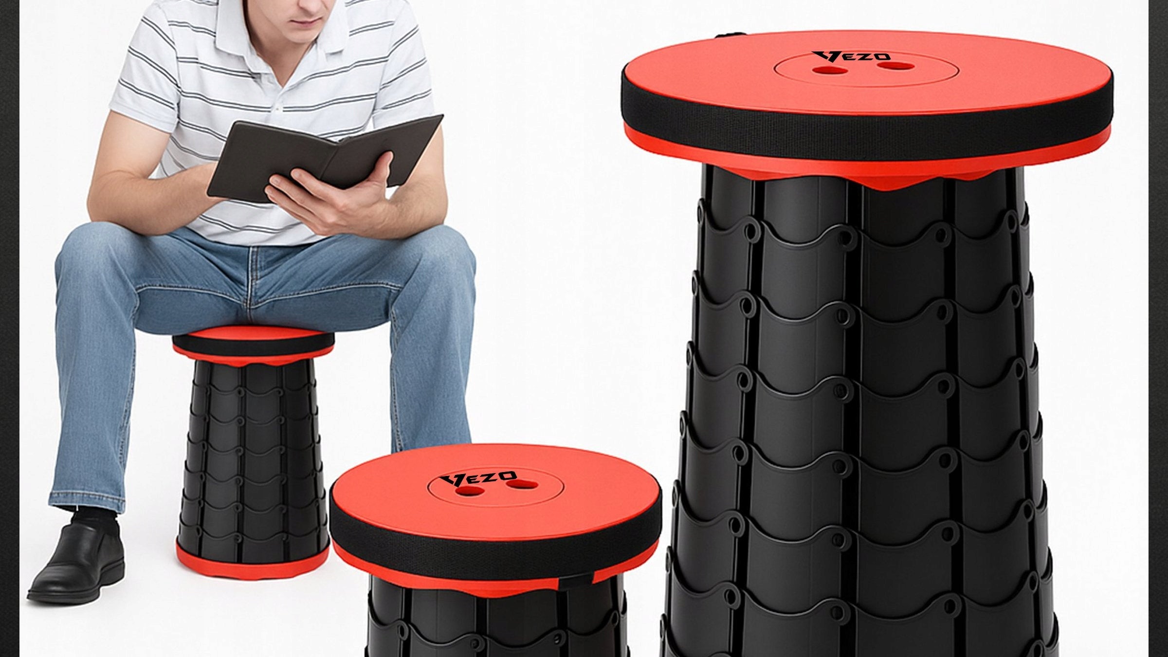VEZO HIKING STOOL FISHING CHAIR TOURIST FOLDING Brand no brand
