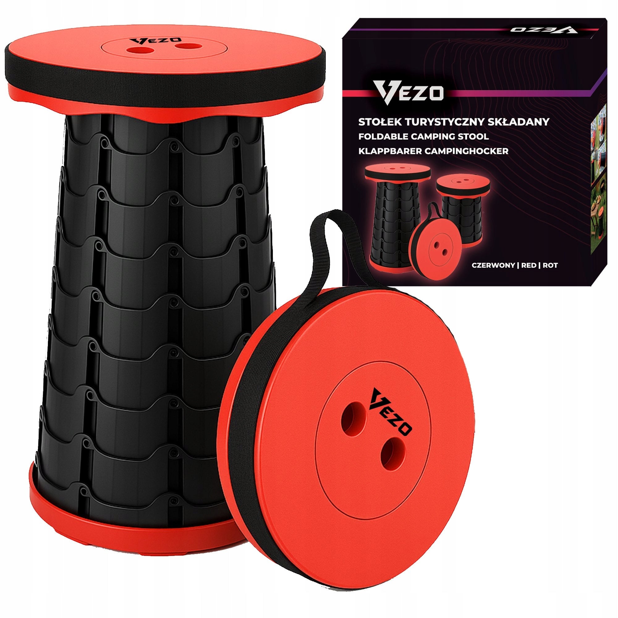VEZO HIKING STOOL FISHING CHAIR TOURIST FOLDING