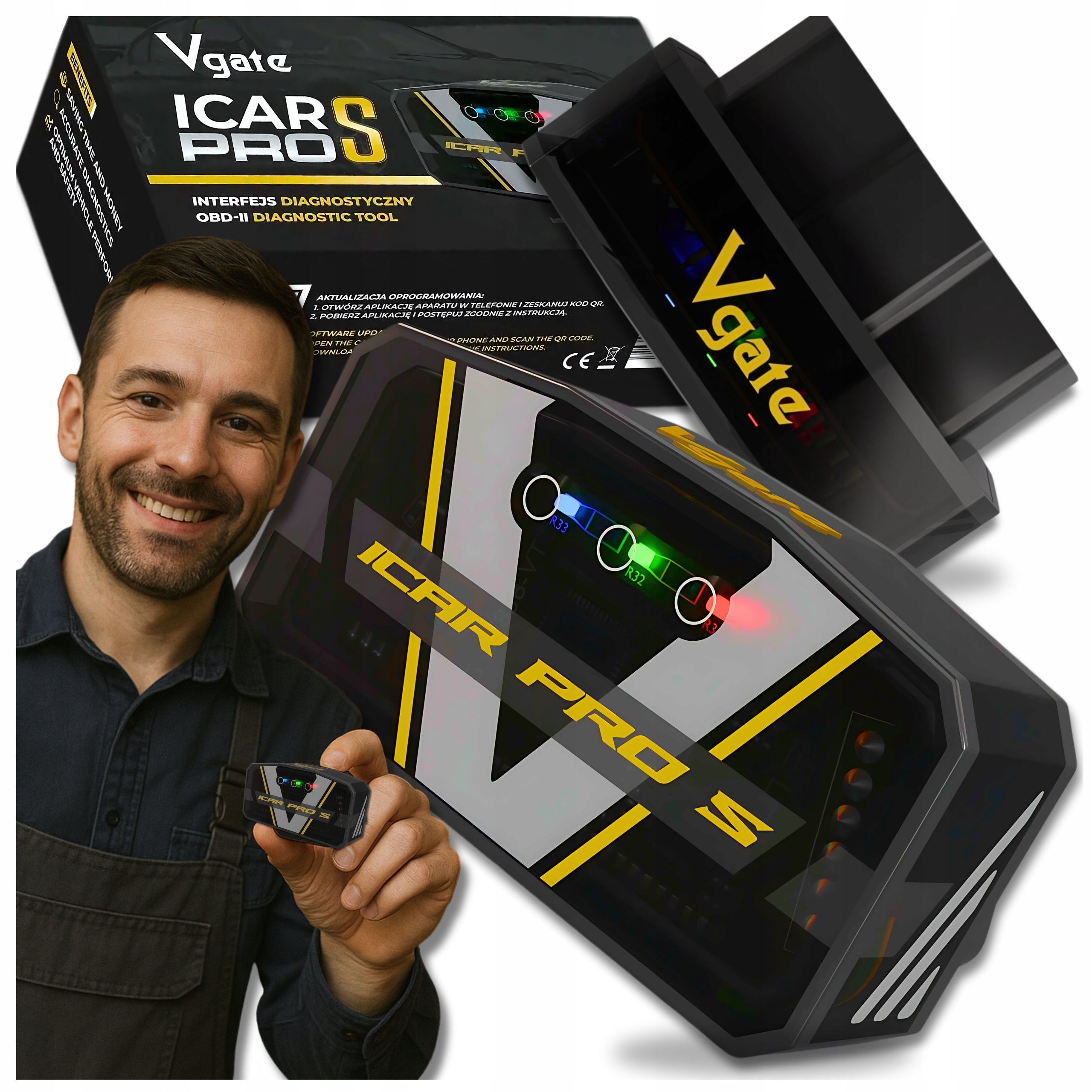 VGATE ICAR PRO S BT4.0 BT 5.0 OBD2 ELM327 BLUETOOTH IOS ANDROID CAR SCAN