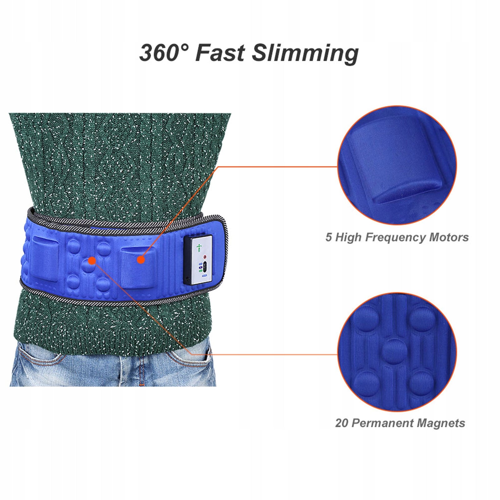 VIBRATING BELT SLIMMING MASSAGER Manufacturer code JM06044