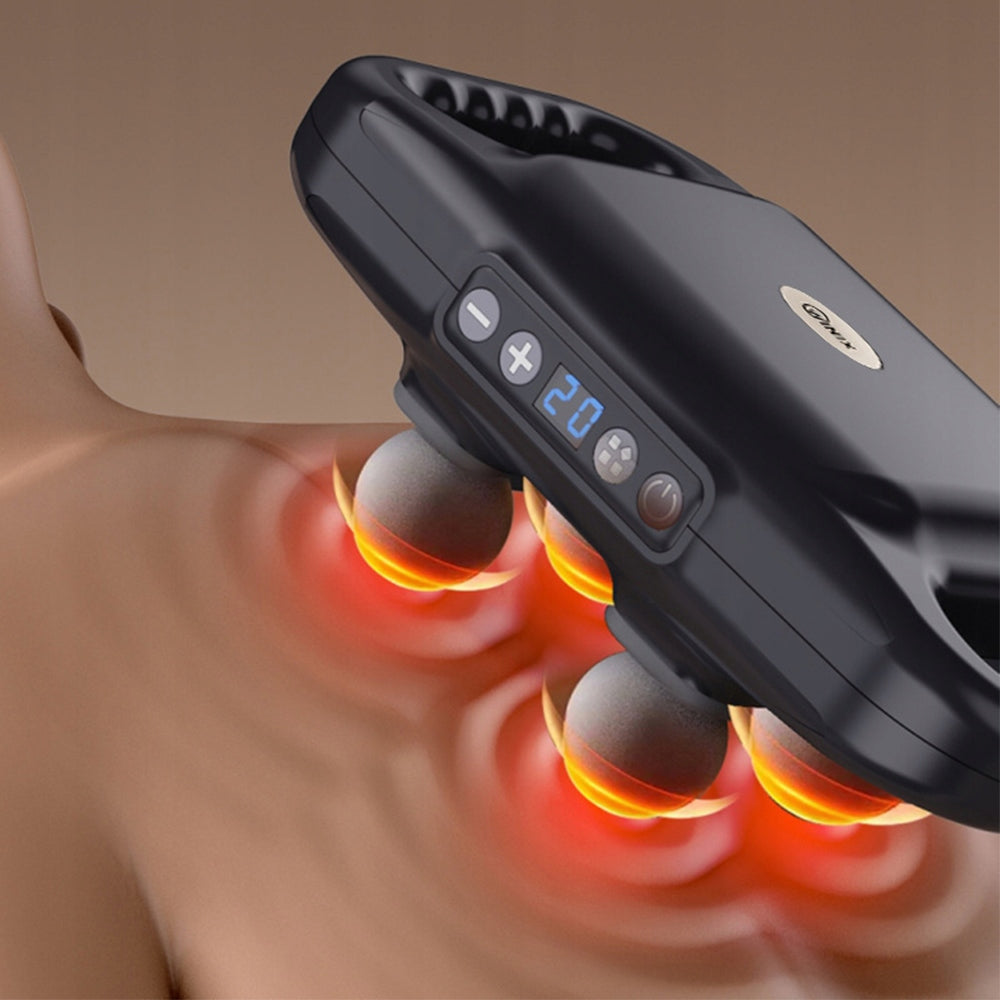 VIBRATION MASSAGER 4 HEADS PAIN RELIEF CELLULITE SPINE GIFT Packaging status original