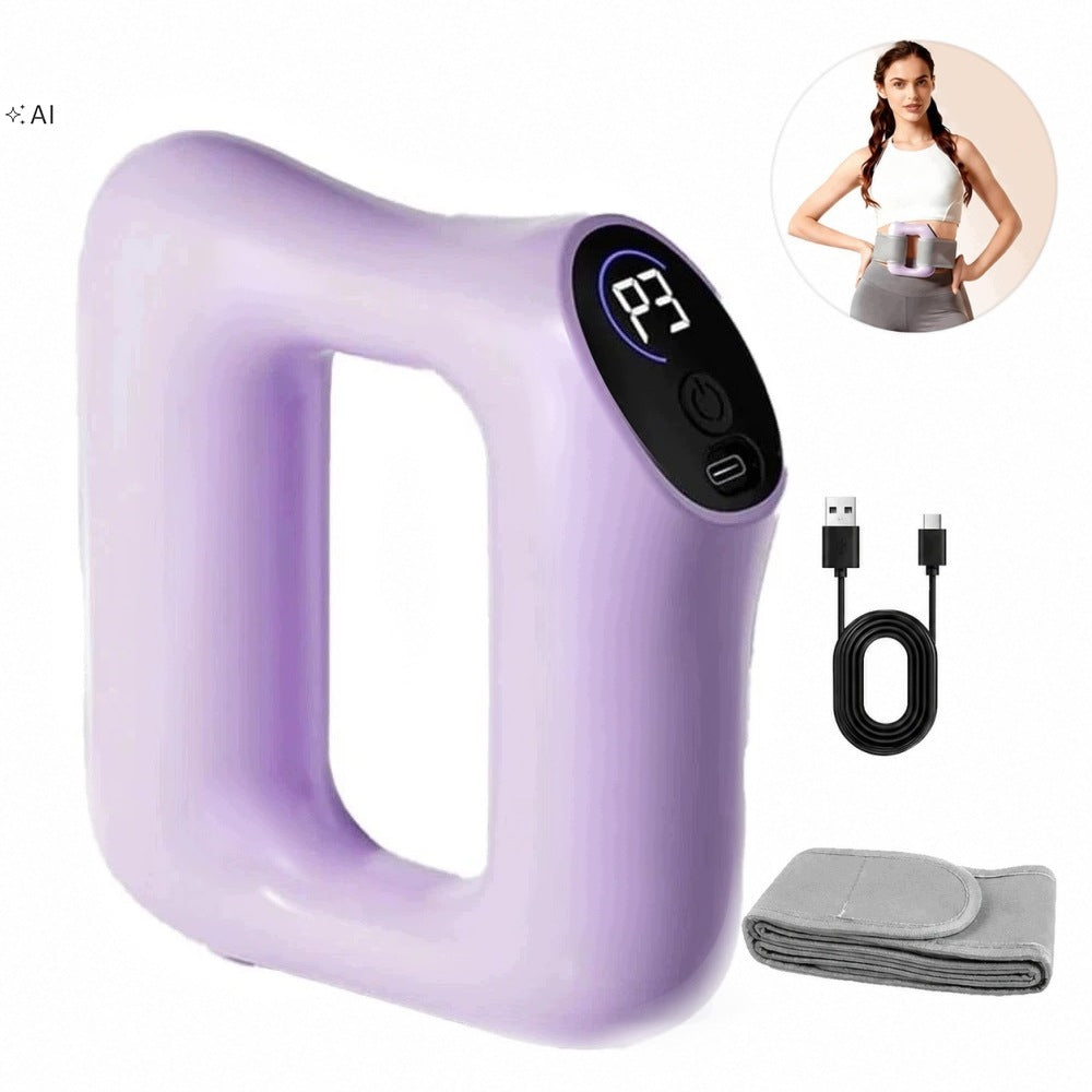 VIBRATION SLIMMING BELT 5 LEVELS 3 MODES PURPLE PORTABLE New