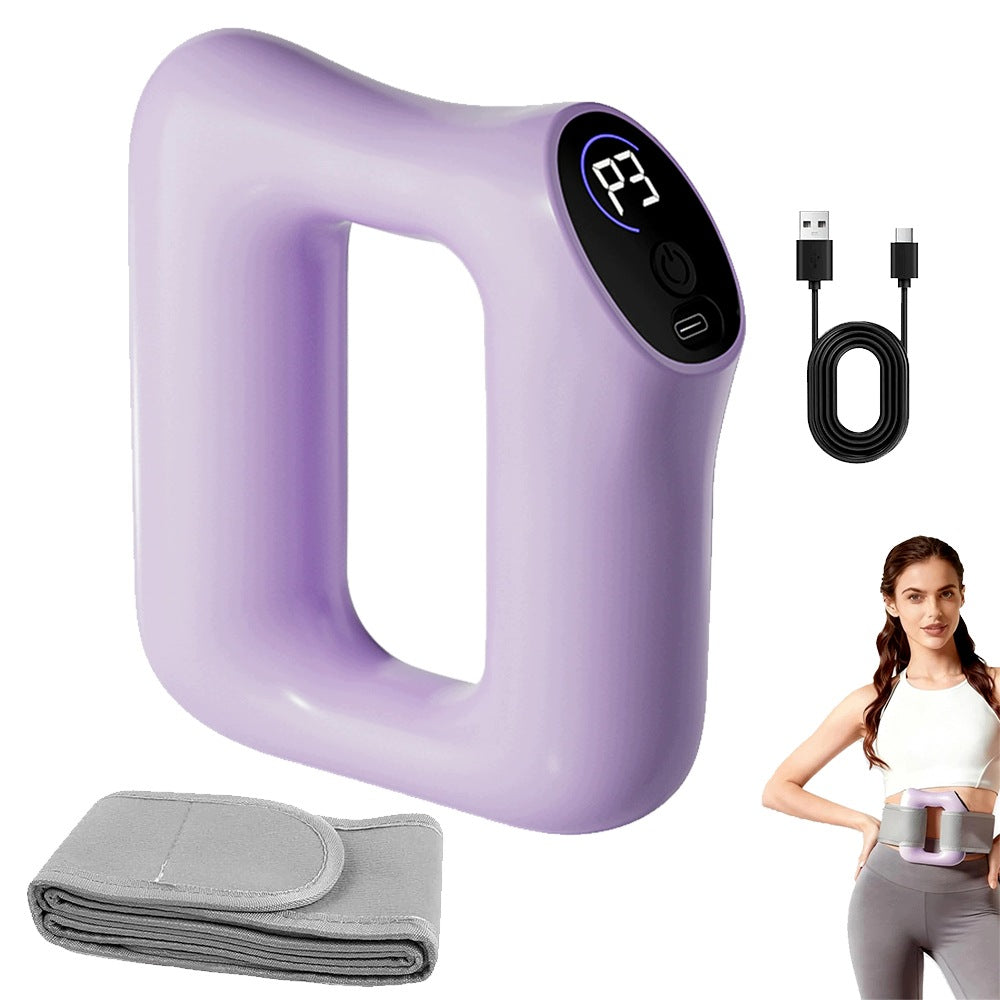 VIBRATION SLIMMING BELT 5 LEVELS 3 MODES PURPLE PORTABLE