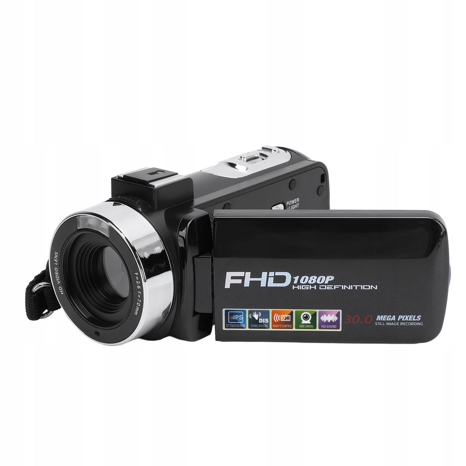 VIDEO CAMERA 3 -INCH COLOR IPS ROTARY SCREEN 1080P 30FPS 30MP 18X T0 Model 3374WWNT