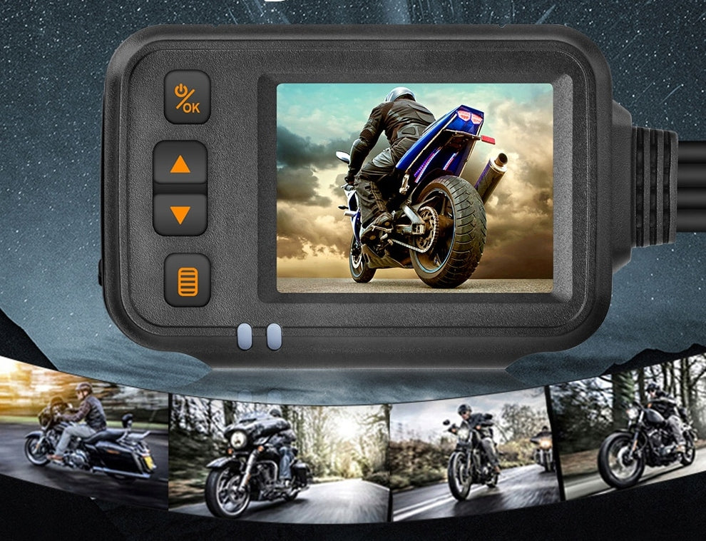 VIDEO DVR RECORDER MOTORCYCLE 2x FULLHD CAMERA 1080p 2″ REMOTE CONTROL Manufacturer code Wideorejestrator 2″ 1080P+720P MT30 V3