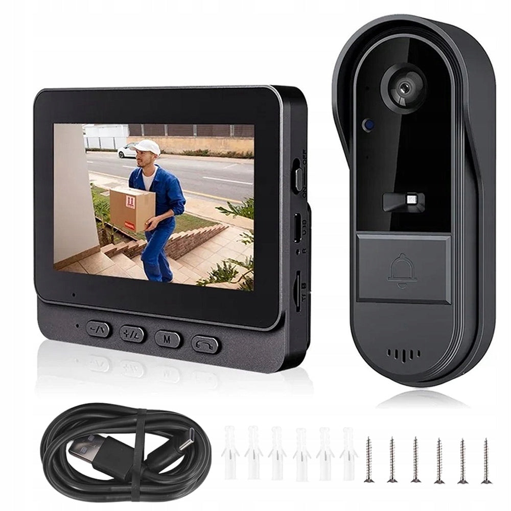 VIDEO INTERCOM SET WIRELESS INTERCOM GATE 4.3''