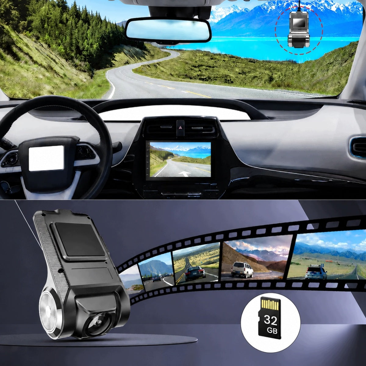VIDEO RECORDER CAMERA ANDROID FULL HD DVR ADAS IMPROVED Brand no brand