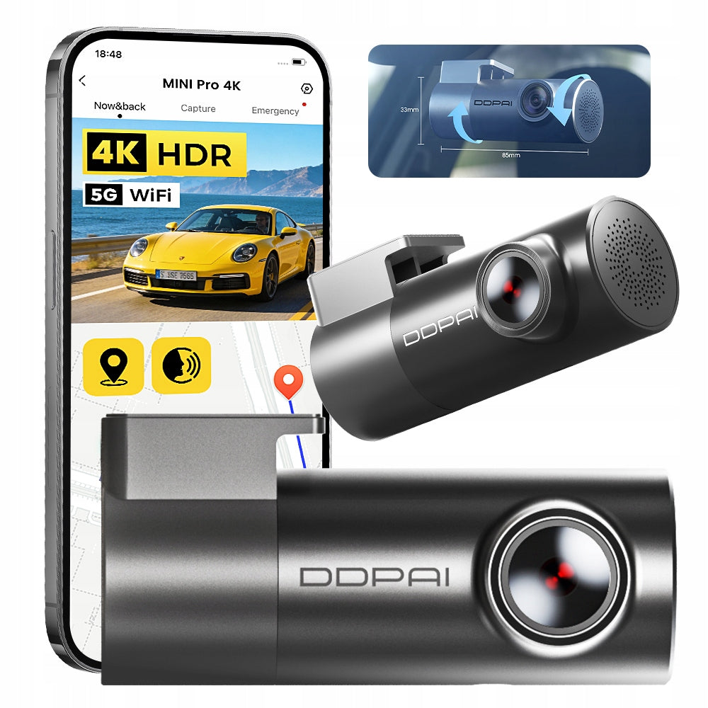 VIDEO RECORDER CAR CAMERA MINI Pro 4K DDPAI ADAS NightVIS WIFI6