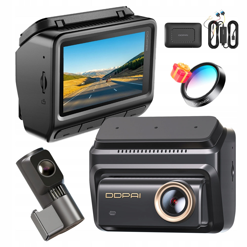 VIDEO RECORDER DDPAI CAMERA Z90 Pro 4K HDR GPS FRONT + REAR + 4G MODULE