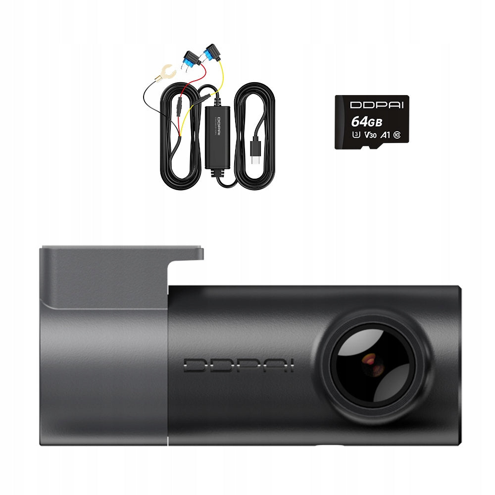 VIDEO RECORDER DDPAI MINI Pro 3K CAR CAMERA HDR HARDWIRE KIT 64GB