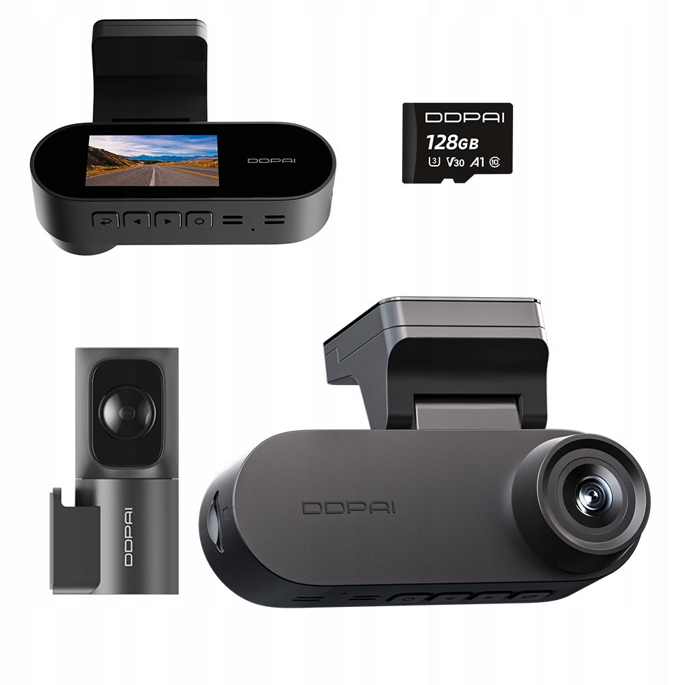 VIDEO RECORDER DDPAI N2 Dual CAMERA 2.5K WIFI + REAR +128GB