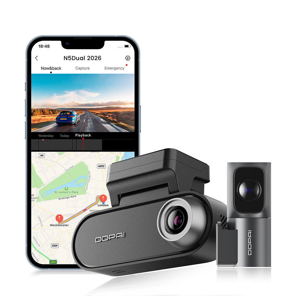 VIDEO RECORDER DDPAI N5 Dual 2026 4K HDR DASH CAM + REAR WIFI6