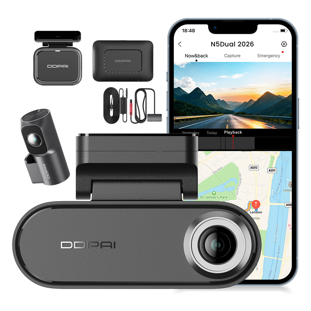 VIDEO RECORDER DDPAI N5 Dual 2026 CAMERA 4K HDR+ REAR + RADAR +MODULE 4G