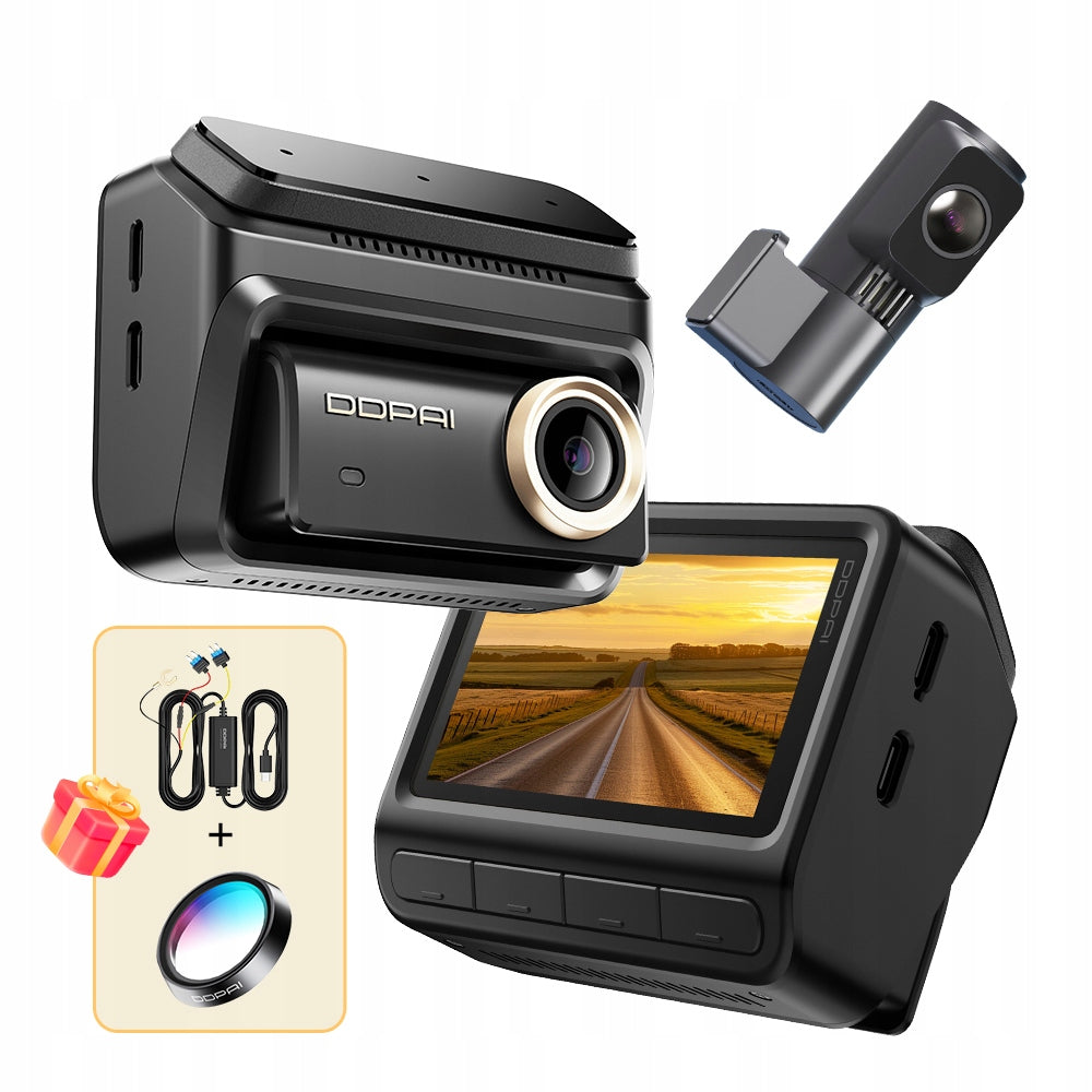 VIDEO RECORDER DDPAI Z90 Pro 4K HDR GPS CAR CAMERA FRONT + REAR