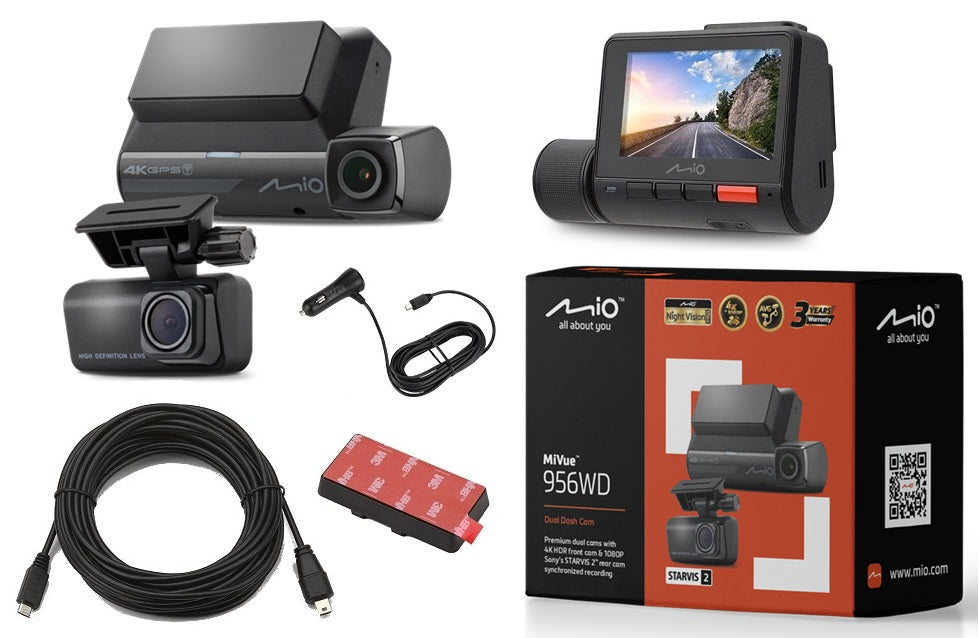 VIDEO RECORDER MIO MIVUE 956WD DUAL FRONT + REAR 4K HDR