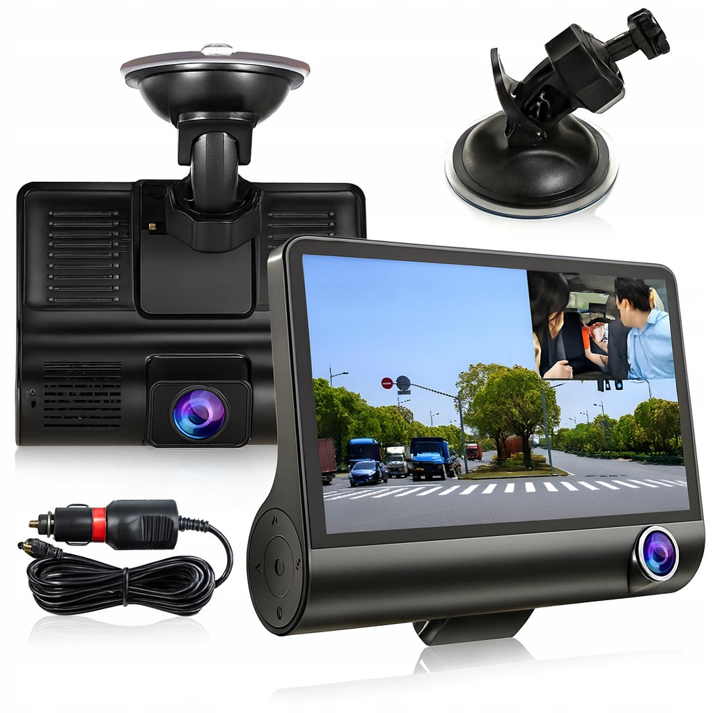 VIDEO RECORDER REVERSING CAMERA CAR DRIVING MONITOR FULLHD FRONT REAR EAN (GTIN) 5905367850068