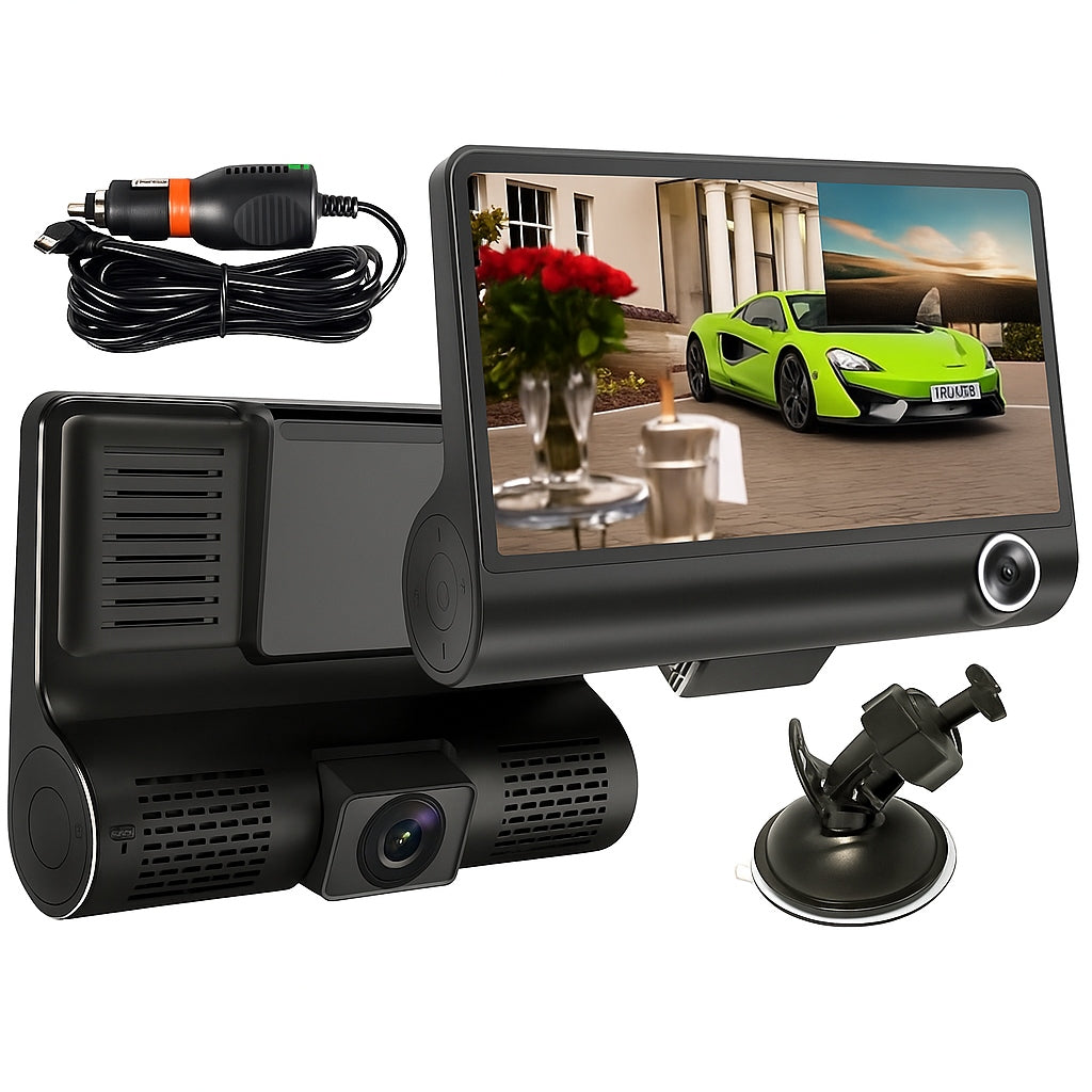 VIDEO RECORDER REVERSING CAMERA CAR DRIVING MONITOR FULLHD FRONT REAR