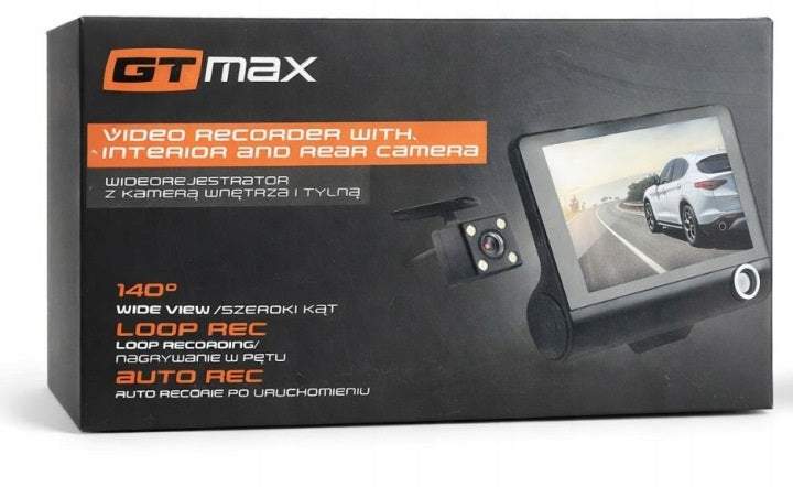 VIDEO RECORDER WITH INTERIOR AND REAR CAMERA GT MAX WR-300
