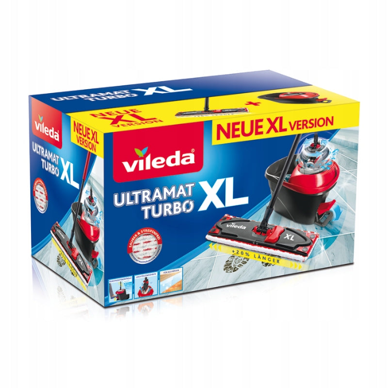 VIELEDA FLAT MOP WITH BUCKET TELESCOPIC POLE SQUEEZER POJ.13L SET Manufacturer code 4023103212213