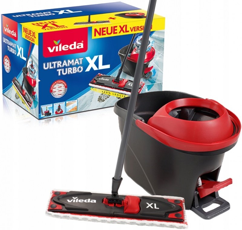 VIELEDA FLAT MOP WITH BUCKET TELESCOPIC POLE SQUEEZER POJ.13L SET