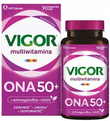 VIGOR MULTIVITAMIN ONA 50+ vitamins and minerals for women 90 tablets