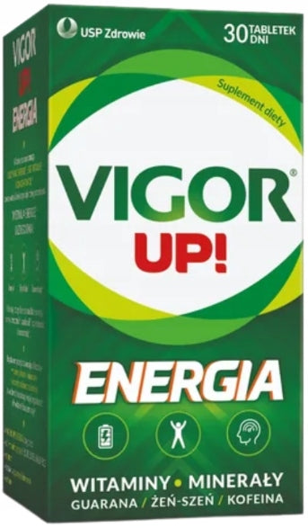 VIGOR UP! Energy vitamins and minerals 30 tablets
