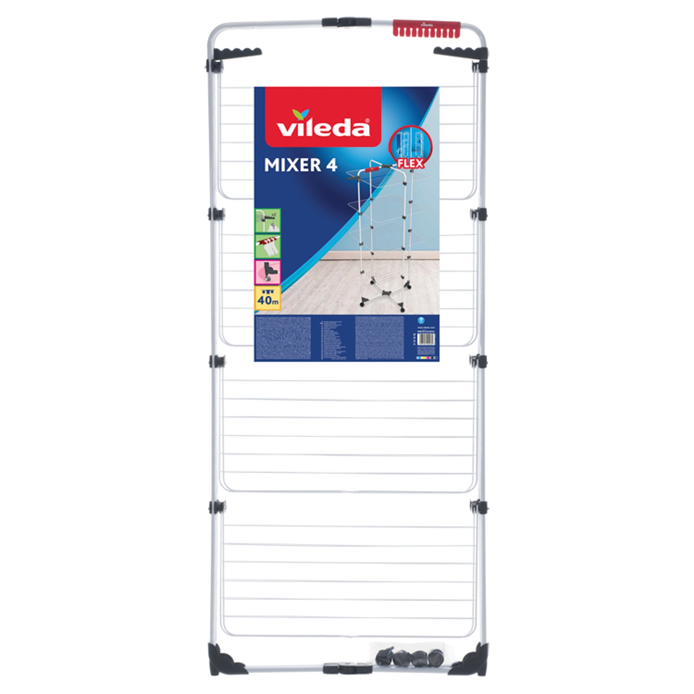 VILEDA FREE-STANDING VERTICAL CLOTHES DRYER Total height 169 cm