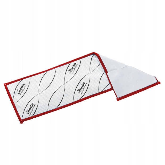VILEDA MicroOne Premium Mop Disposable Flat Cartridge 40 cm Red