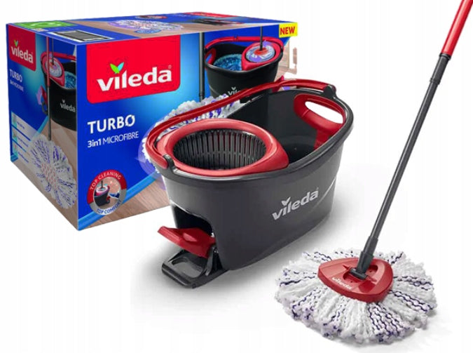VILEDA ROTARY MOP FOR STREAK-FREE FLOORS EASY WRING & CLEAN WITH BUCKET SET Manufacturer code 5908049804809