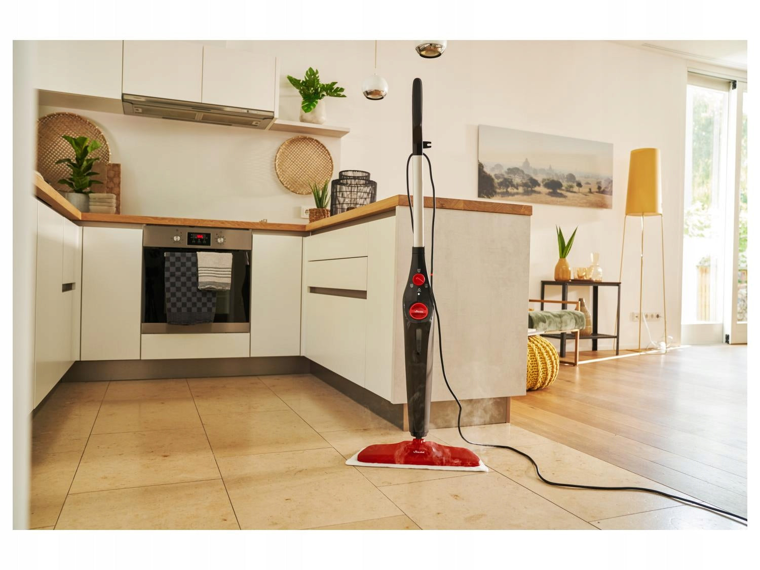 VILEDA STEAM ONE XXL STEAM MOP 1550 IN ELECTRIC MICROFIBER INSERT Dominant color multicolor