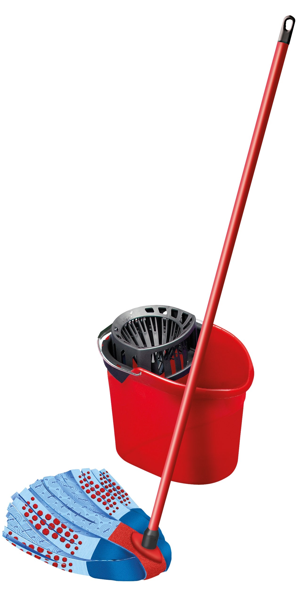 VILEDA SUPERMOCIO 3 ACTION VELOUR RELIABLE SET – STRIP MOP + BUCKET Brand 100