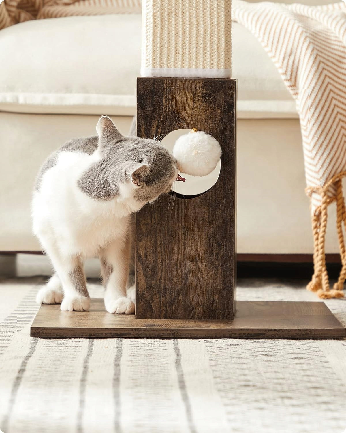 VINTAGE CAT SCRATCHER HIGH DURABLE STABLE PROTECTS FURNITURE 73CM Trade name PCA021X01