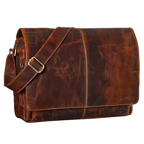VINTAGE LEATHER BAG FOR LAPTOP 15 6 INCH BUSINESS WOMEN'S Brand no brand
